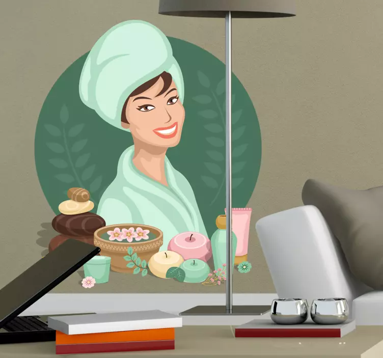 Sticker dessin spa - TenStickers