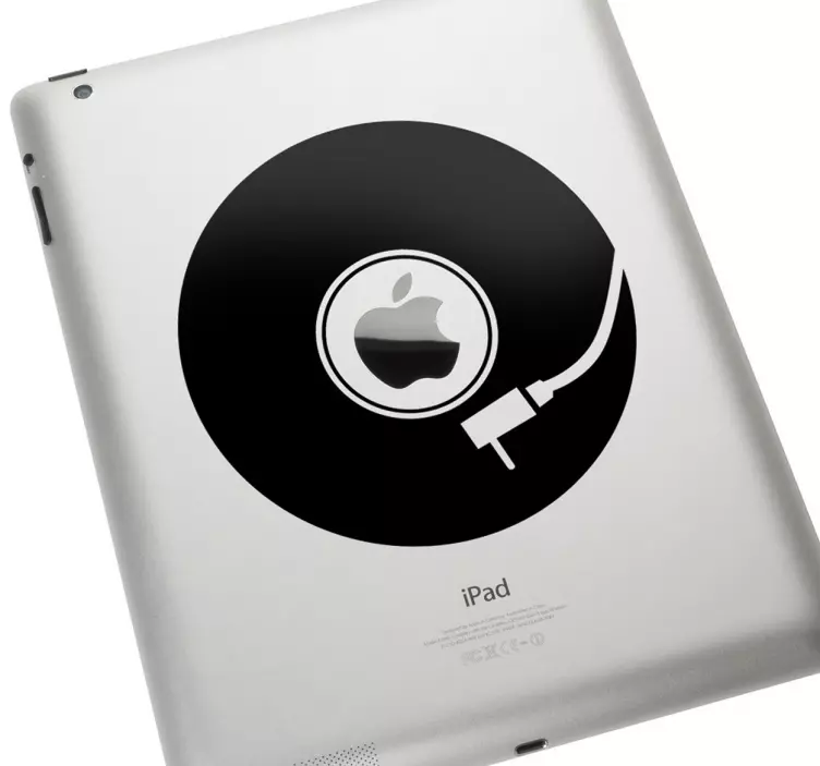 Sticker iPad disque vinyle - TenStickers