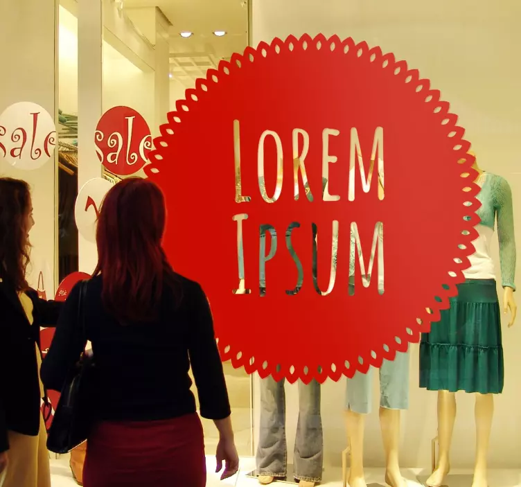 Sticker écriteau vitrine - TenStickers