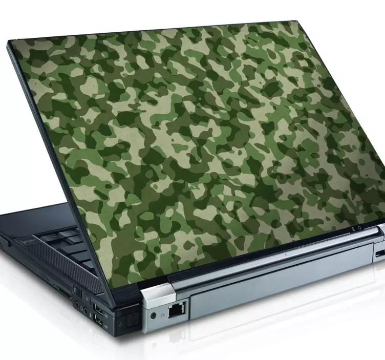 Sticker effet camouflage PC portable - TenStickers