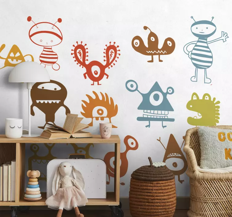 Sticker espace kit d'aliens - TenStickers