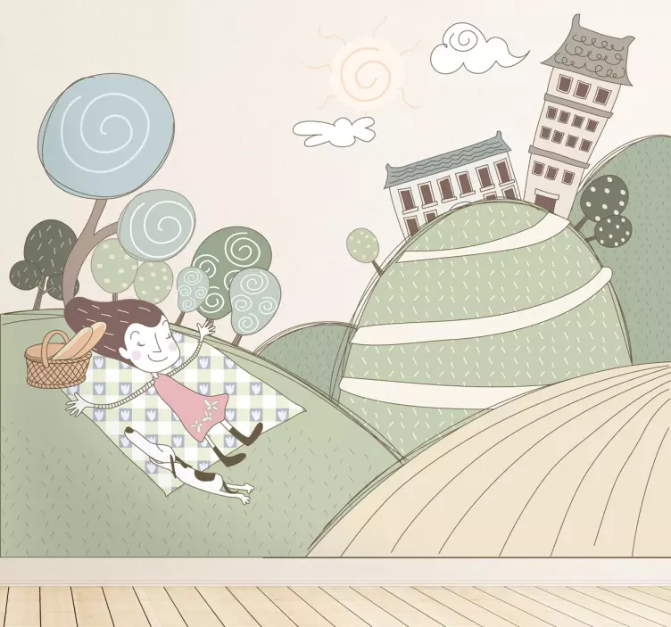 Sticker enfant après midi au parc - TenStickers