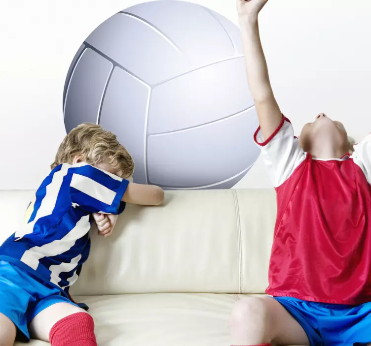 Sticker enfant balle de volley - TenStickers