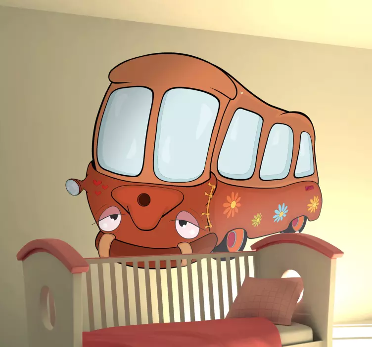 Sticker enfant bus scolaire - TenStickers