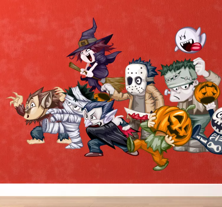 Sticker enfant collection monstres couleurs - TenStickers