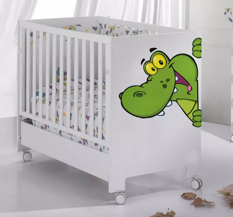 Sticker enfant crocodile couleur - TenStickers
