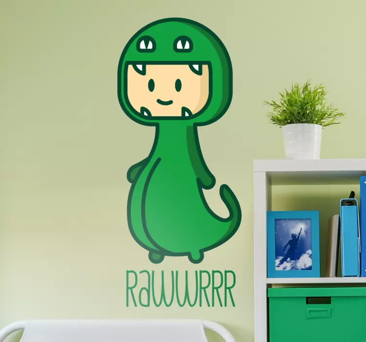 Sticker enfant dinosaure - TenStickers
