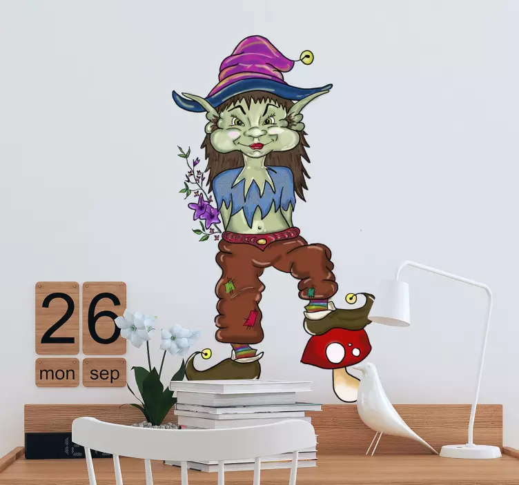 Sticker personnage enfant elfe - TenStickers