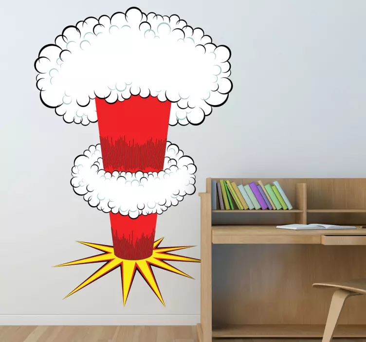 Sticker enfant explosion nucléaire - TenStickers