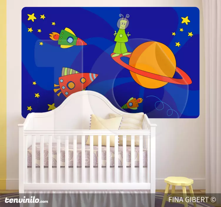 Sticker enfant galaxie espace - TenStickers