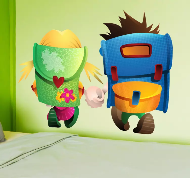 Sticker enfant j'aime l'école - TenStickers