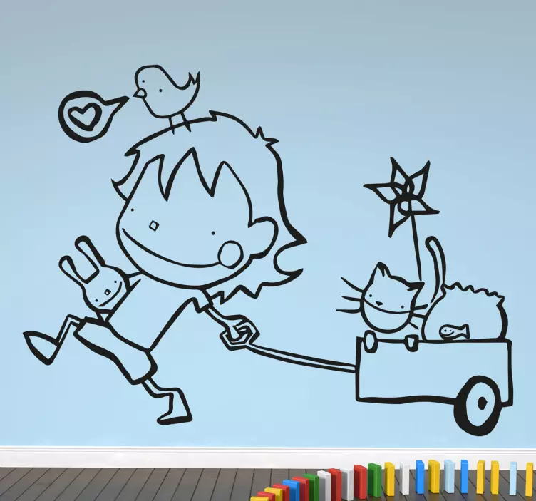 Sticker enfant jouets dessin - TenStickers