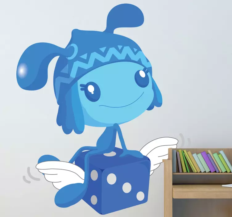 Sticker enfant lutin bleu - TenStickers
