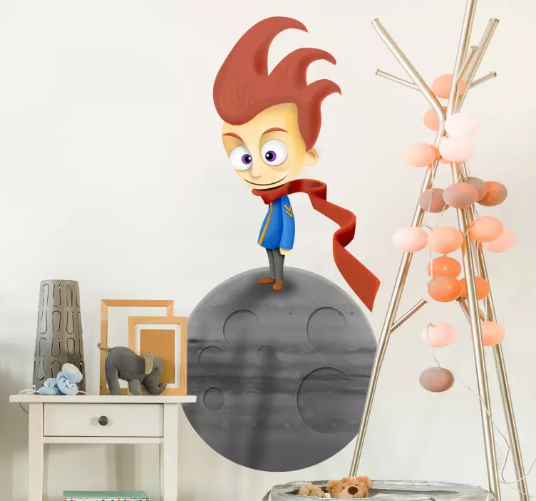 Sticker enfant petit prince couleur - TenStickers