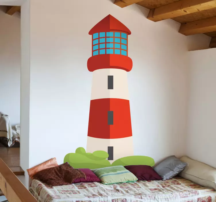 Sticker enfant phare marin - TenStickers