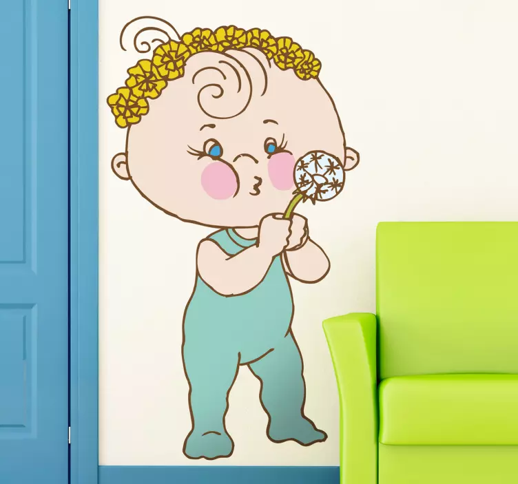 Sticker enfant souffle pissenlit - TenStickers