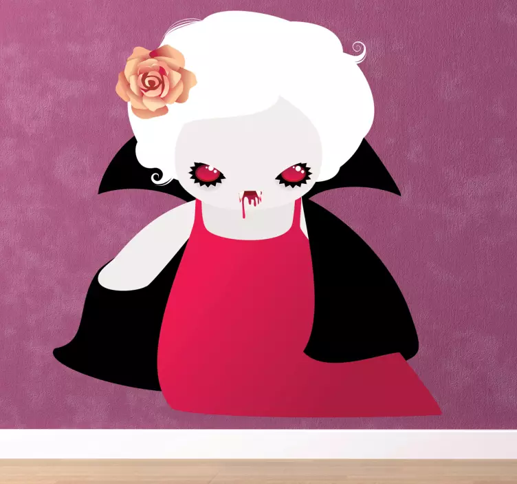 Sticker enfant vampire assoifé - TenStickers