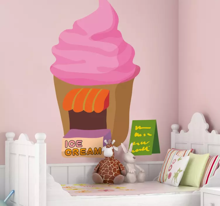 Sticker enfant vendeur glace - TenStickers