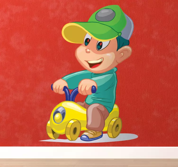 Sticker enfant voiturette - TenStickers