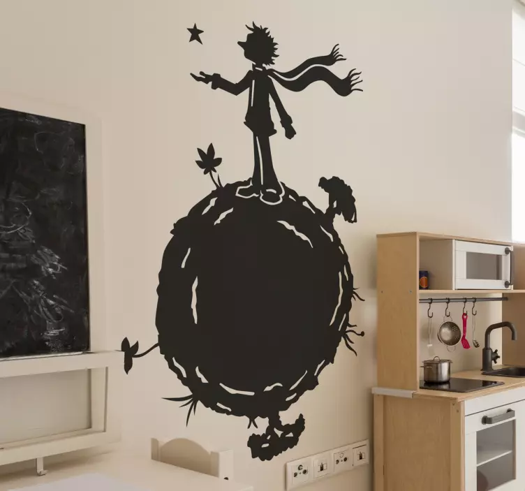 Sticker enfants le monde du Petit Prince - TenStickers