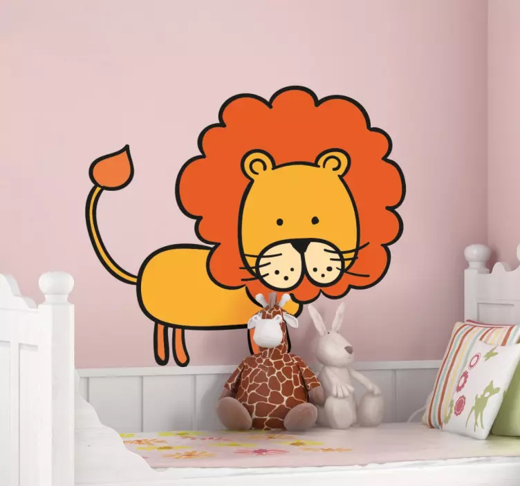 Sticker enfants lion - TenStickers