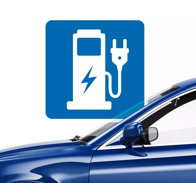 Sticker parking panneau point de charge - TenStickers