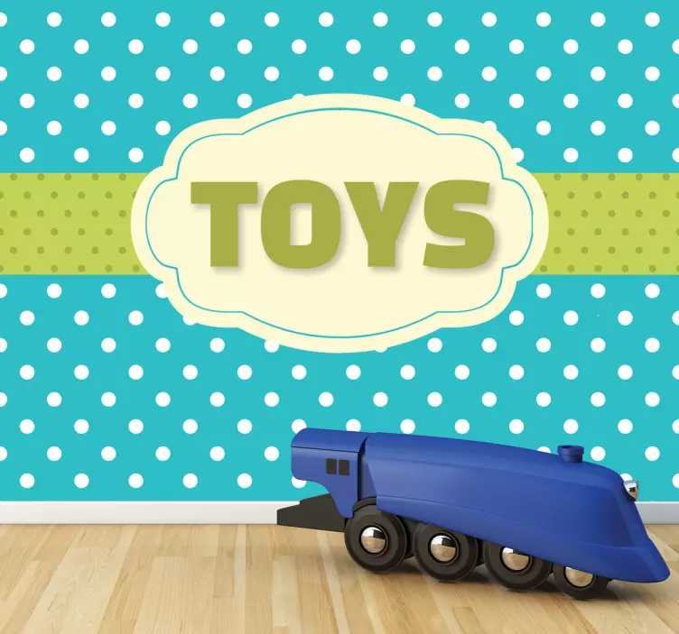 Sticker étiquette à pois - TenStickers