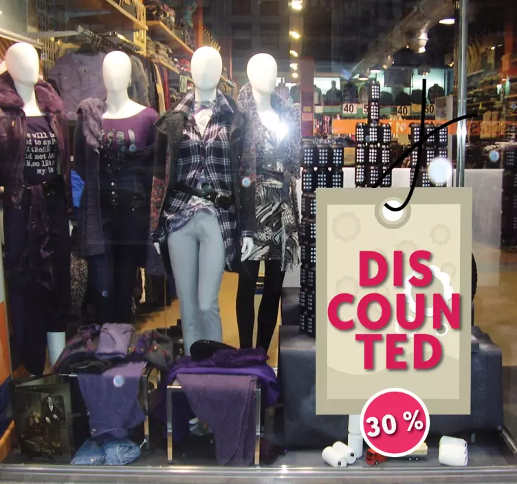 Sticker étiquette réduction - TenStickers