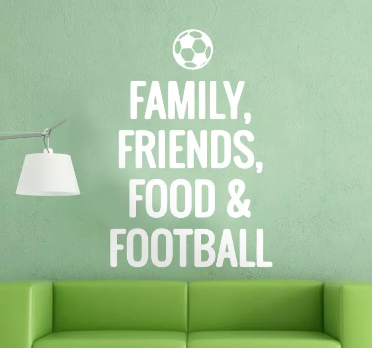 Sticker Family, Friends, Food and Football - TenStickers