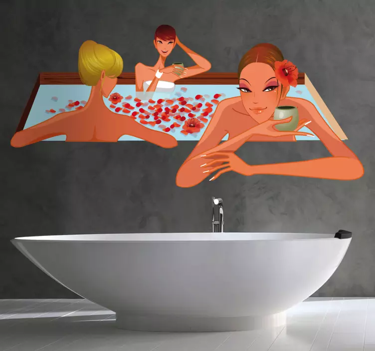 Sticker femmes jacuzzi - TenStickers