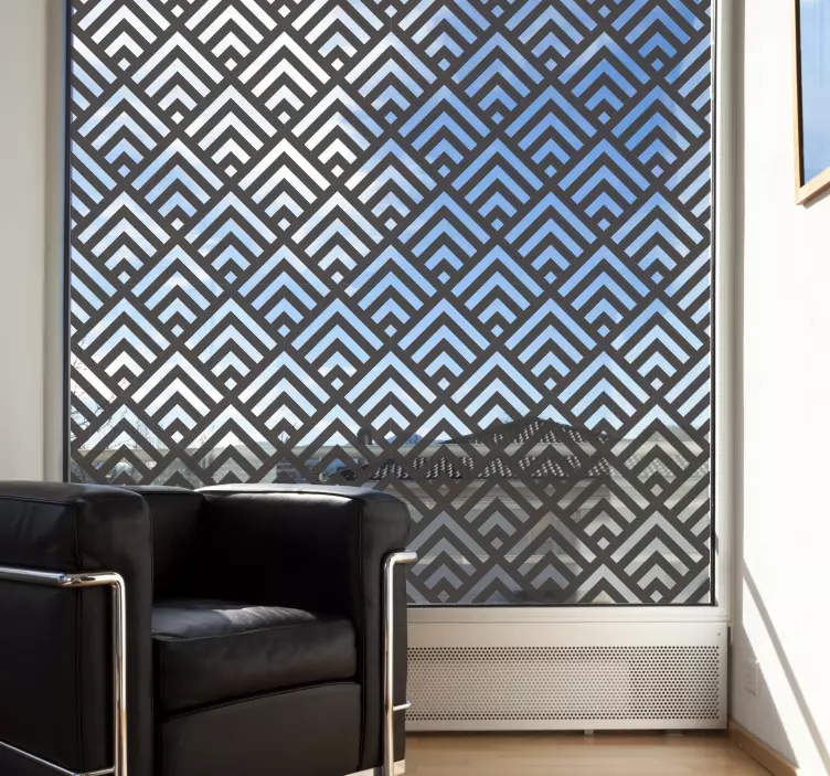 stickers fenetre en forme de diamants - TenStickers