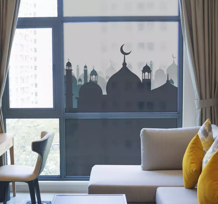Autocollant de fenêtre ornement arabe - TenStickers
