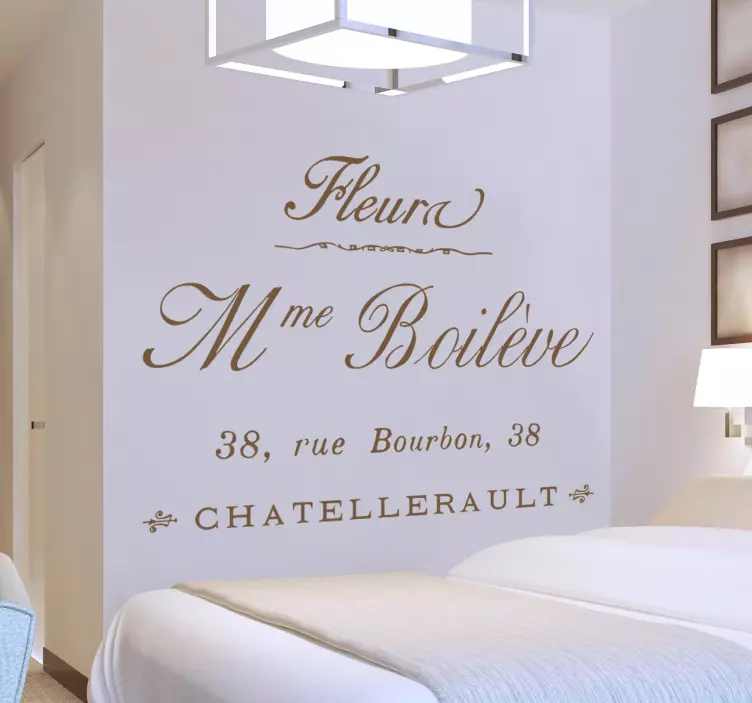 Sticker Paris fleuriste français - TenStickers