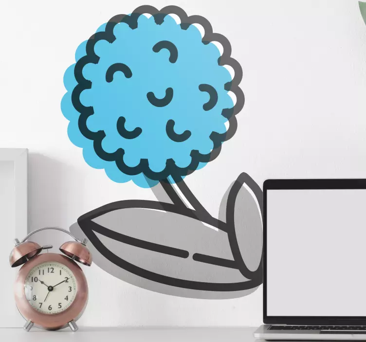 Sticker fleurs et plantes élément floral ludique - TenStickers