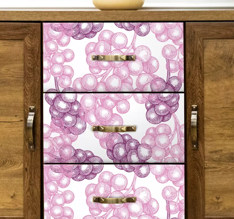 Sticker fleurs et plantes motif de vigne élégant - TenStickers