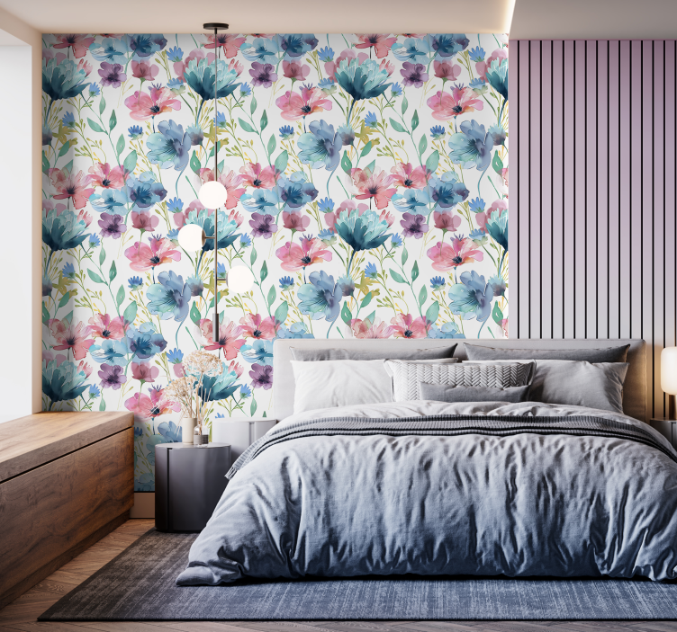 Sticker fleurs sauvages en été - TenStickers