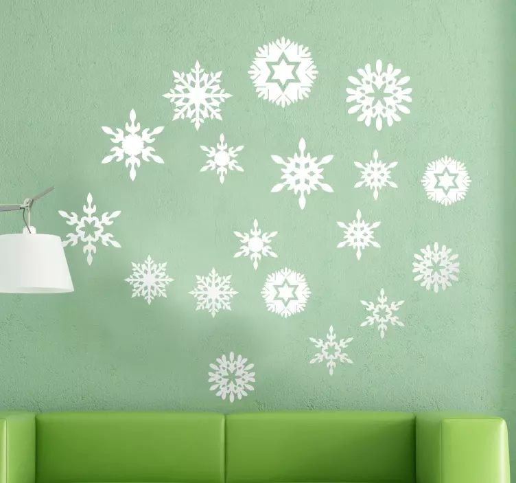 Sticker flocons de neige - TenStickers