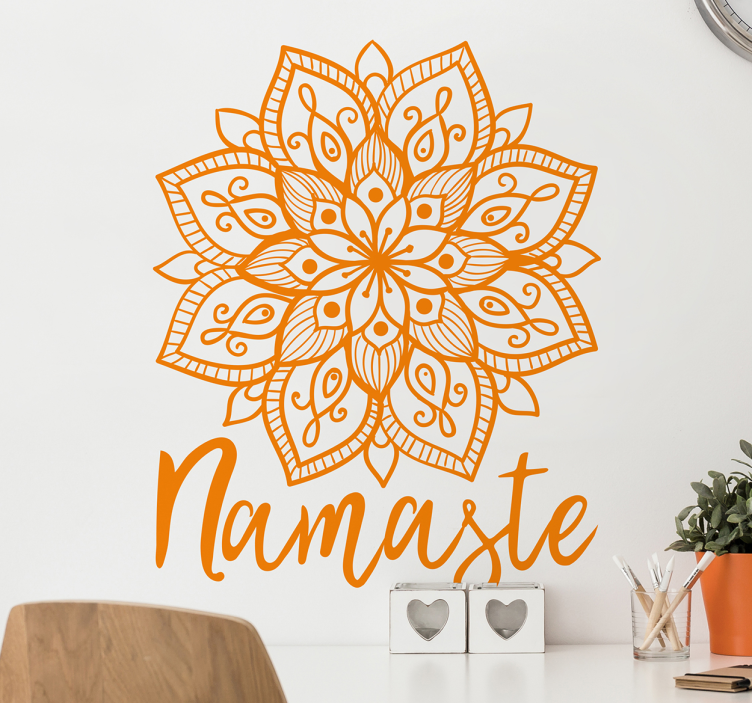 Sticker Floral Mandala Hindou - TenStickers