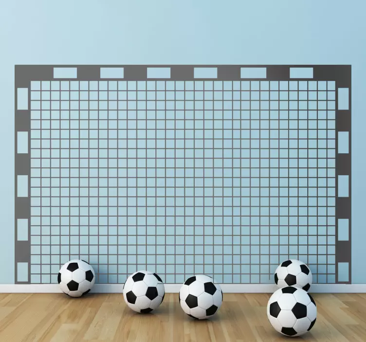 Sticker foot cage de football - TenStickers
