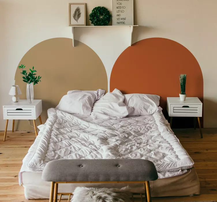 Sticker mural chambre arche monochrome pour chambre - TenStickers