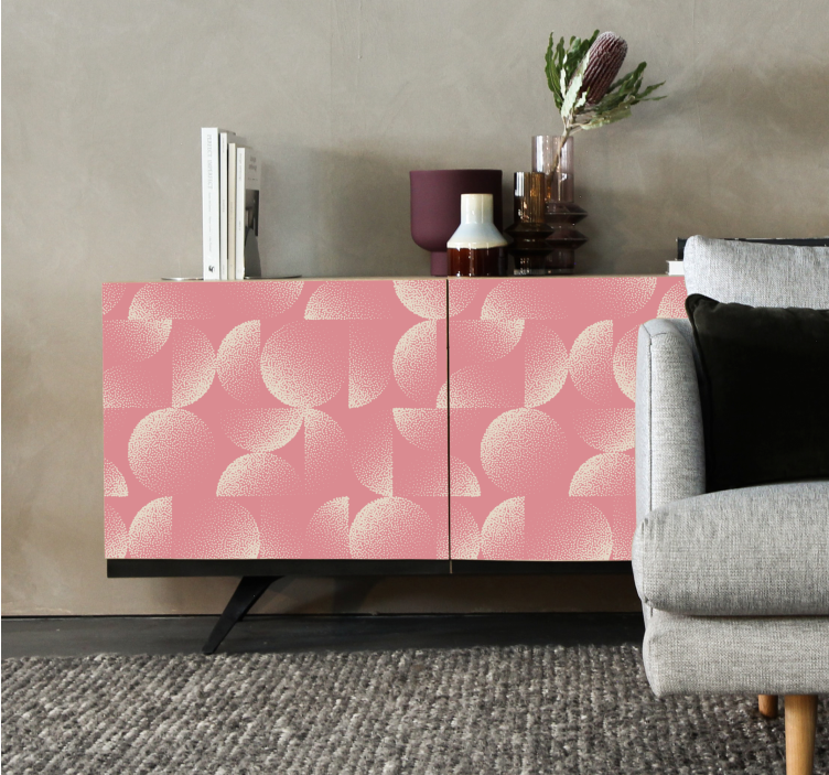 Papier adhésif pour meuble semi-cercles pastel - TenStickers