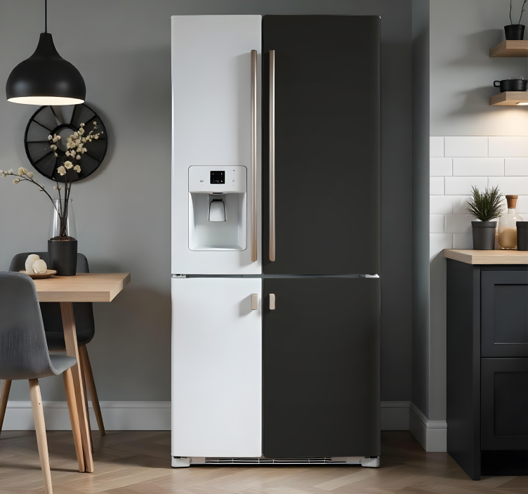 Sticker frigo couleur noire - TenStickers