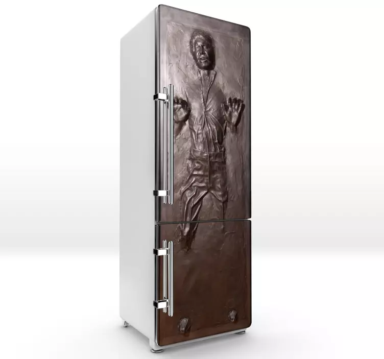 Sticker frigo Han Solo carbonite - TenStickers