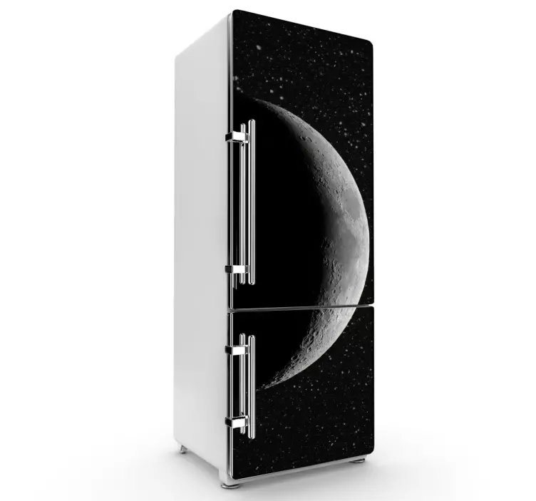 Sticker frigo photo de la lune - TenStickers
