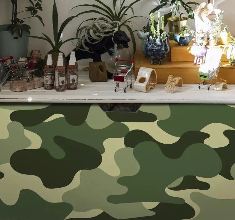 Frise Murale Camouflage vert - TenStickers