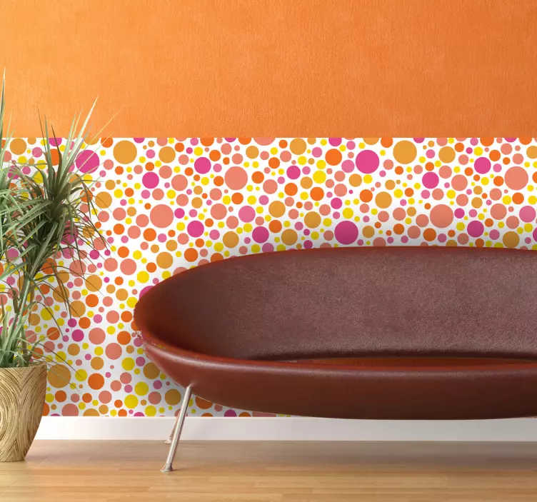 Sticker frise rond colorés - TenStickers