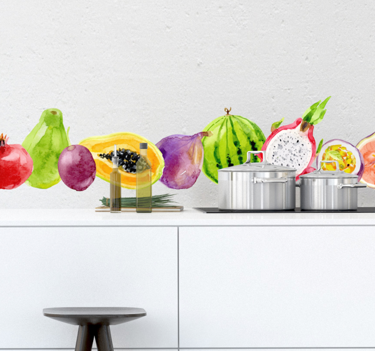 Sticker Fruits Tropicaux - TenStickers