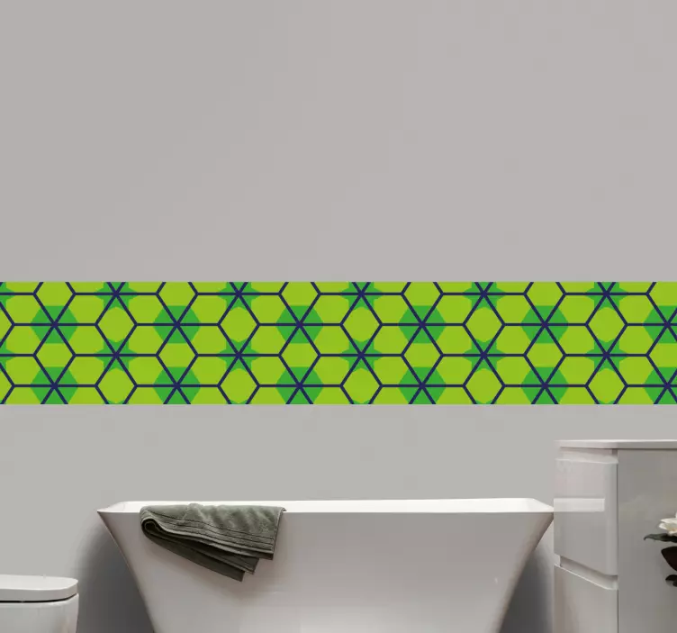 Carrelage adhésif motif hexagonal - TenStickers