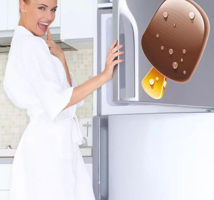 Sticker glace chocolat - TenStickers