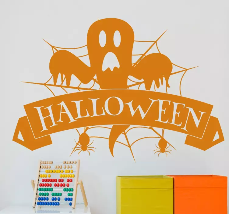 sticker Halloween fantôme - TenStickers